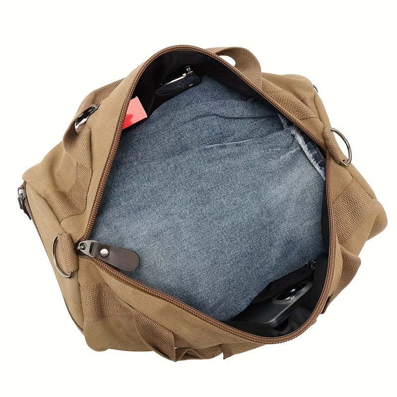 Wear-resistant Canvas Messenger Bag for Men, Travel Shoulder Bag