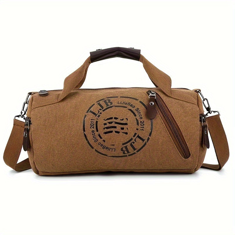 Wear-resistant Canvas Messenger Bag for Men, Travel Shoulder Bag