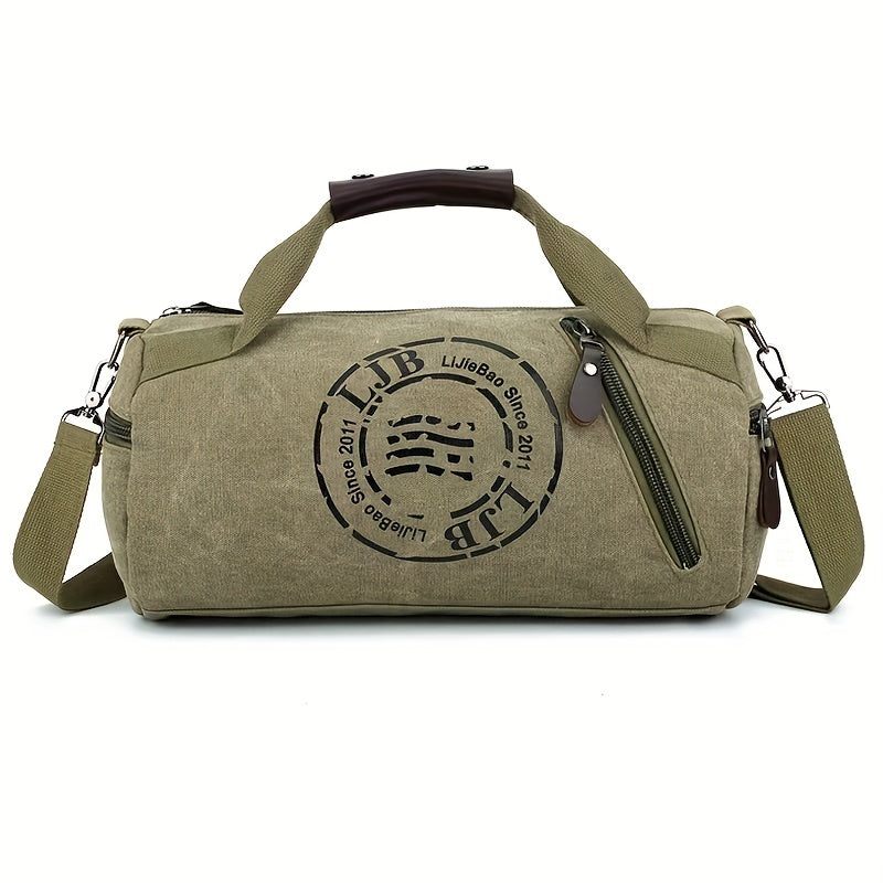 Wear-resistant Canvas Messenger Bag for Men, Travel Shoulder Bag