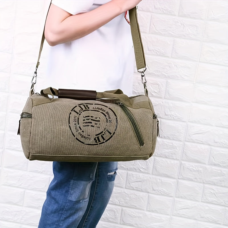 Wear-resistant Canvas Messenger Bag for Men, Travel Shoulder Bag