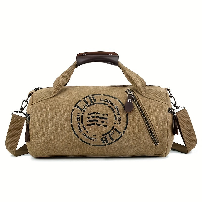 Wear-resistant Canvas Messenger Bag for Men, Travel Shoulder Bag
